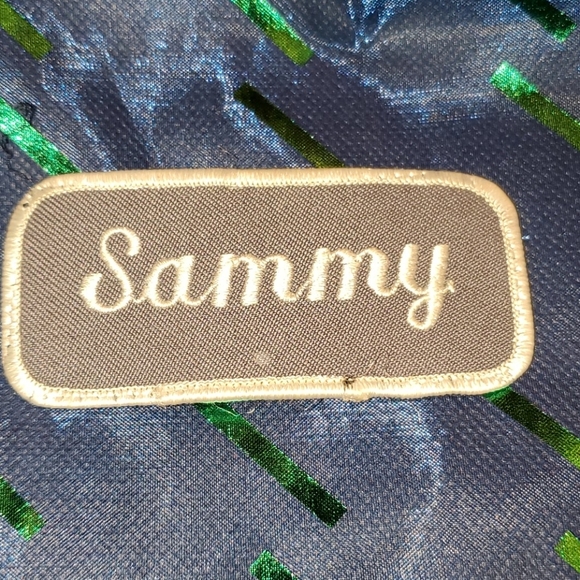 None Other - Sammy Name badge patch iron on sew on